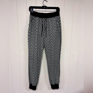 Black & White Pattern Joggers